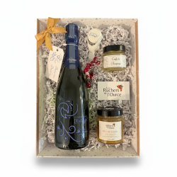 Coffret champagne et gourmandises